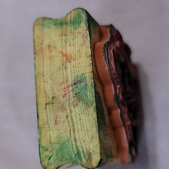 Cartoon Santa Claus Wooden Rubber Stamp - Picture 4 of 4